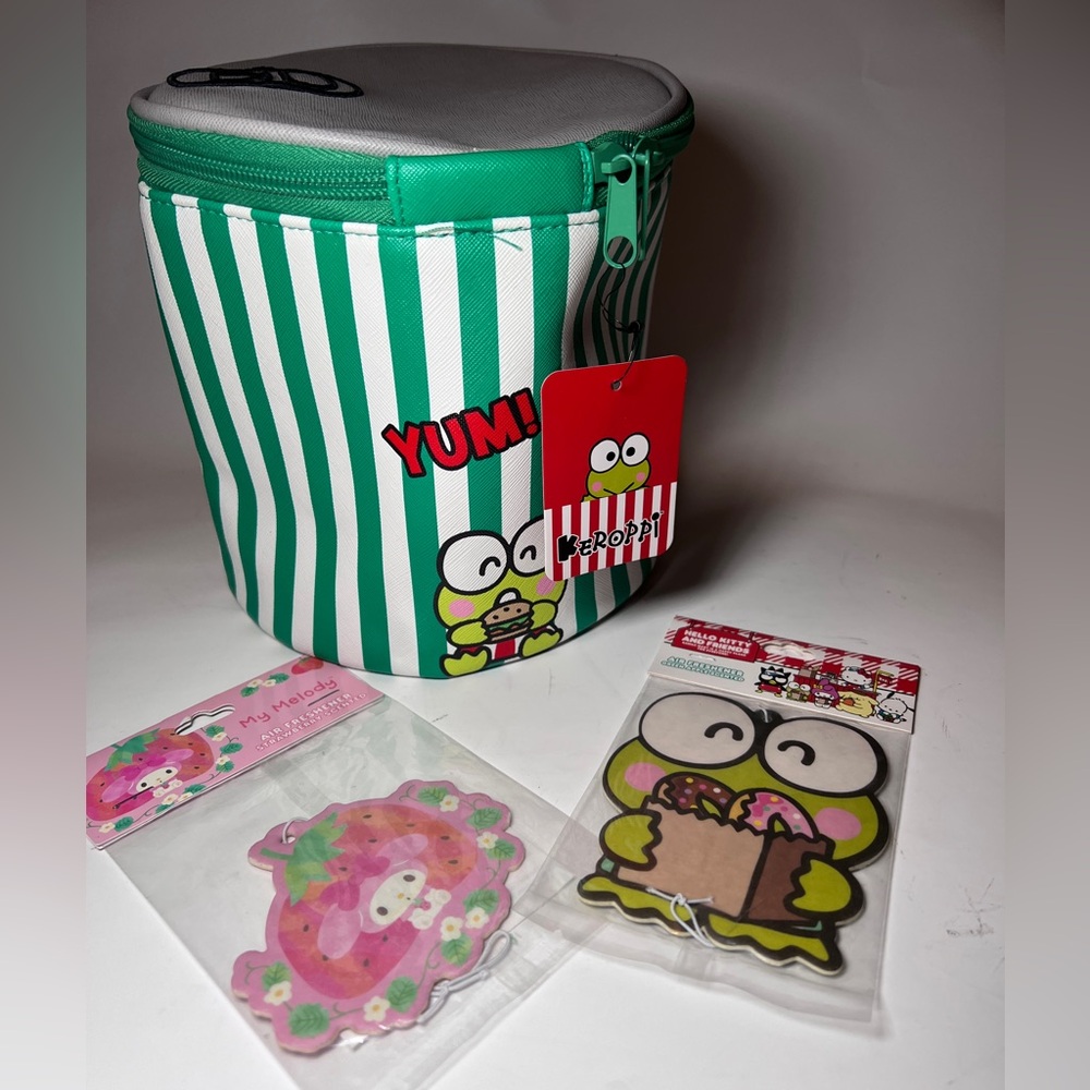 Keroppi Makeup Can Bag & My Melody car air fresheners Hello Kitty Friends Sanrio